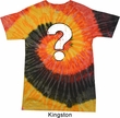 Distressed Question Tie Dye Shirt