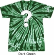 Distressed Question Twist Tie Dye Shirt