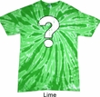 Distressed Question Twist Tie Dye Shirt