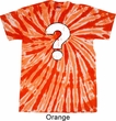 Distressed Question Twist Tie Dye Shirt