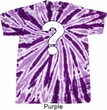 Distressed Question Twist Tie Dye Shirt