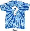 Distressed Question Twist Tie Dye Shirt