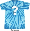 Distressed Question Twist Tie Dye Shirt