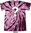 Distressed Question Twist Tie Dye Shirt