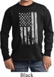 Distressed Stars and Stripes Flag Kids Long Sleeve Shirt