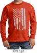 Distressed Stars and Stripes Flag Kids Long Sleeve Shirt