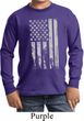 Distressed Stars and Stripes Flag Kids Long Sleeve Shirt