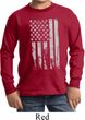 Distressed Stars and Stripes Flag Kids Long Sleeve Shirt