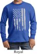 Distressed Stars and Stripes Flag Kids Long Sleeve Shirt