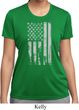 Distressed Stars and Stripes Flag Ladies Moisture Wicking Shirt