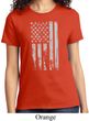 Distressed Stars and Stripes Flag Ladies Shirt