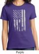 Distressed Stars and Stripes Flag Ladies Shirt