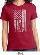 Distressed Stars and Stripes Flag Ladies Shirt