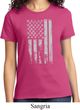 Distressed Stars and Stripes Flag Ladies Shirt