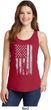 Distressed Stars and Stripes Flag Ladies Tank Top