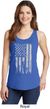 Distressed Stars and Stripes Flag Ladies Tank Top