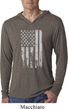 Distressed Stars and Stripes Flag Lightweight Hoodie Shirt
