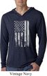 Distressed Stars and Stripes Flag Lightweight Hoodie Shirt