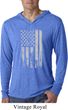 Distressed Stars and Stripes Flag Lightweight Hoodie Shirt