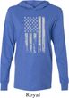 Distressed Stars and Stripes Flag Lightweight Hoodie Tee
