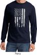 Distressed Stars and Stripes Flag Long Sleeve Shirt