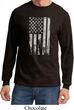 Distressed Stars and Stripes Flag Long Sleeve Shirt