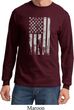 Distressed Stars and Stripes Flag Long Sleeve Shirt