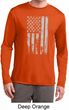Distressed Stars and Stripes Flag Mens Dry Wicking Long Sleeve Shirt