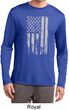 Distressed Stars and Stripes Flag Mens Dry Wicking Long Sleeve Shirt