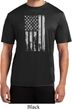 Distressed Stars and Stripes Flag Mens Moisture Wicking Shirt