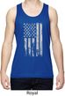 Distressed Stars and Stripes Flag Mens Moisture Wicking Tanktop