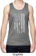 Distressed Stars and Stripes Flag Mens Moisture Wicking Tanktop