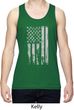 Distressed Stars and Stripes Flag Mens Moisture Wicking Tanktop