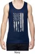 Distressed Stars and Stripes Flag Mens Moisture Wicking Tanktop