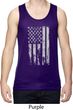 Distressed Stars and Stripes Flag Mens Moisture Wicking Tanktop