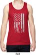 Distressed Stars and Stripes Flag Mens Moisture Wicking Tanktop
