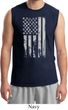Distressed Stars and Stripes Flag Mens Muscle Shirt
