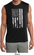 Distressed Stars and Stripes Flag Mens Sleeveless Dry Wicking Shirt