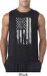 Distressed Stars and Stripes Flag Mens Sleeveless Shirt
