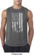 Distressed Stars and Stripes Flag Mens Sleeveless Shirt