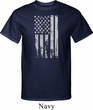 Distressed Stars and Stripes Flag Mens Tall Shirt