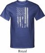 Distressed Stars and Stripes Flag Mens Tall Shirt