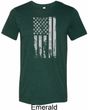 Distressed Stars and Stripes Flag Mens Tri Blend Crewneck Shirt