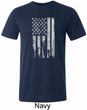Distressed Stars and Stripes Flag Mens Tri Blend Crewneck Shirt
