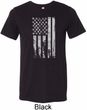 Distressed Stars and Stripes Flag Mens Tri Blend Crewneck Shirt