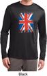 Distressed Union Jack Flag Mens Dry Wicking Long Sleeve Shirt
