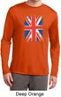 Distressed Union Jack Flag Mens Dry Wicking Long Sleeve Shirt