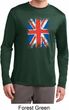 Distressed Union Jack Flag Mens Dry Wicking Long Sleeve Shirt
