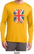 Distressed Union Jack Flag Mens Dry Wicking Long Sleeve Shirt