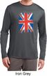 Distressed Union Jack Flag Mens Dry Wicking Long Sleeve Shirt